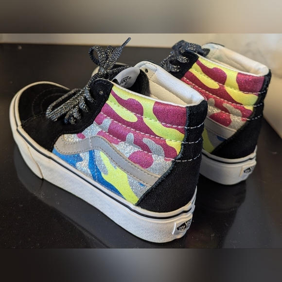 Vans SK8-Hi Platform 2.0 (After Dark) Camo/True White Size M 5.5 / W7 MSRP $75 - Picture 6 of 10